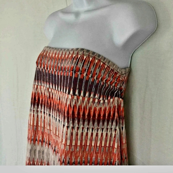 Cynthia Rowling Jersey Strapless Rayon Maxi dress/skirt size Large - Picture 2 of 8